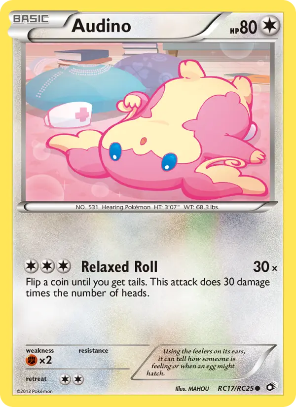Audino Common rarity Legendary Treasures Pokémon card price — $1.80