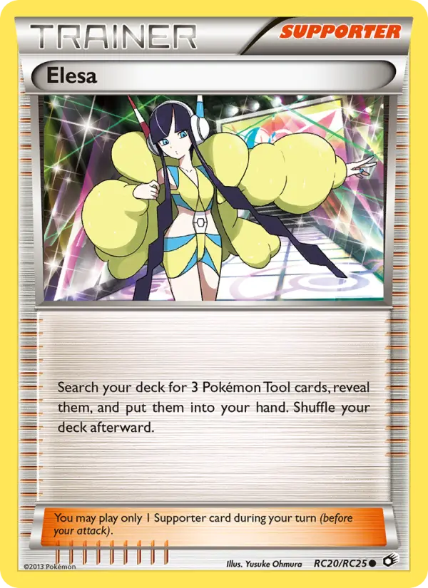 Elesa Common rarity Legendary Treasures Pokémon card price — $1.22