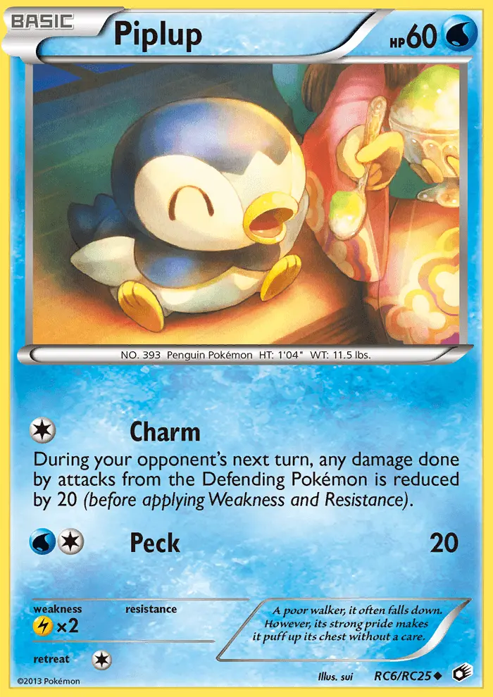 Piplup Uncommon rarity Legendary Treasures Pokémon card price — $12.39