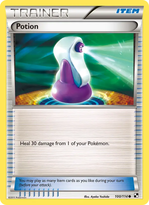 Potion Common rarity Black & White Pokémon card price — $0.72