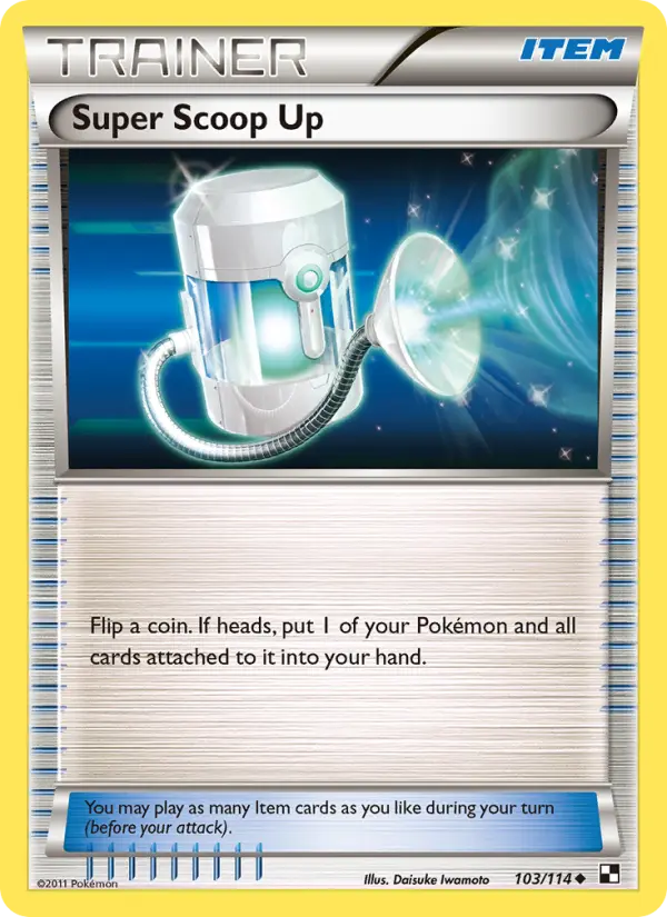 Super Scoop Up Uncommon rarity Black & White Pokémon card price — $0.61