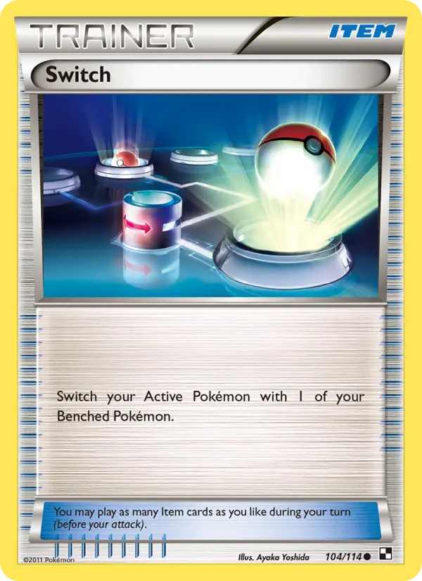 Switch Common rarity Black & White Pokémon card price — $0.57