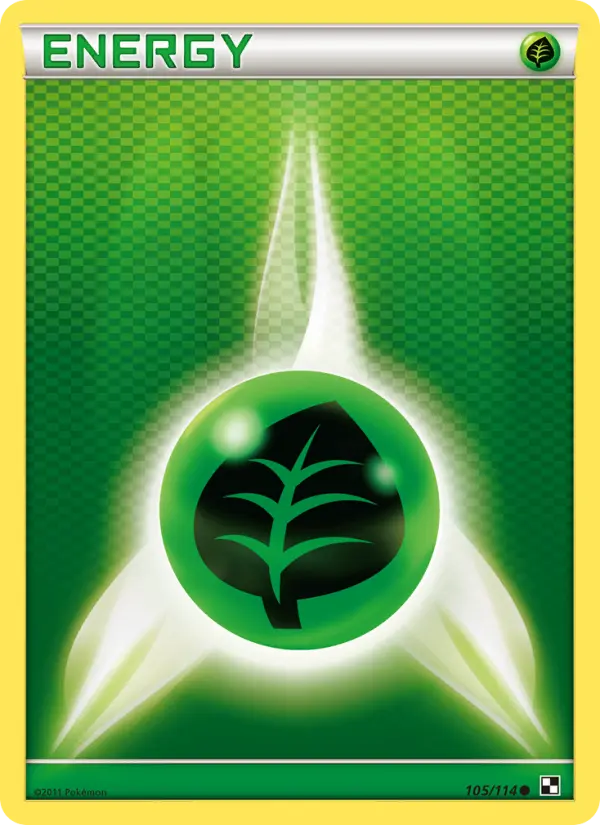 Grass Energy Common rarity Black & White Pokémon card price — $3.41