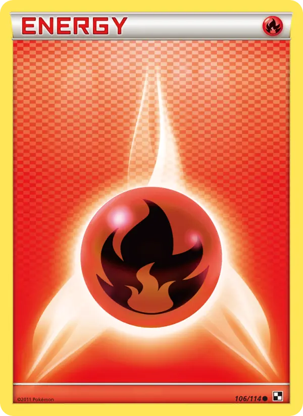 Fire Energy Common rarity Black & White Pokémon card price — $3.57