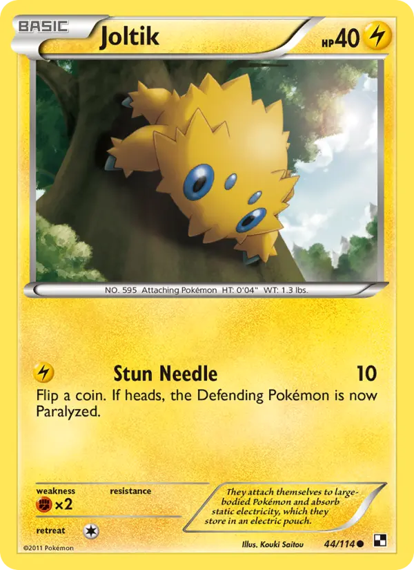 Joltik Common rarity Black & White Pokémon card price — $6.39
