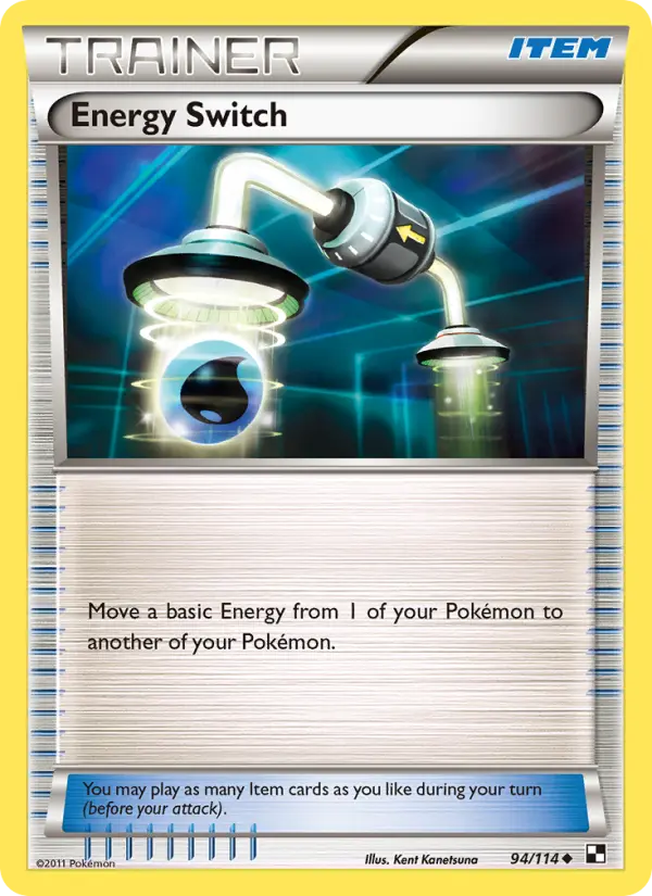 Energy Switch Uncommon rarity Black & White Pokémon card price — $0.78