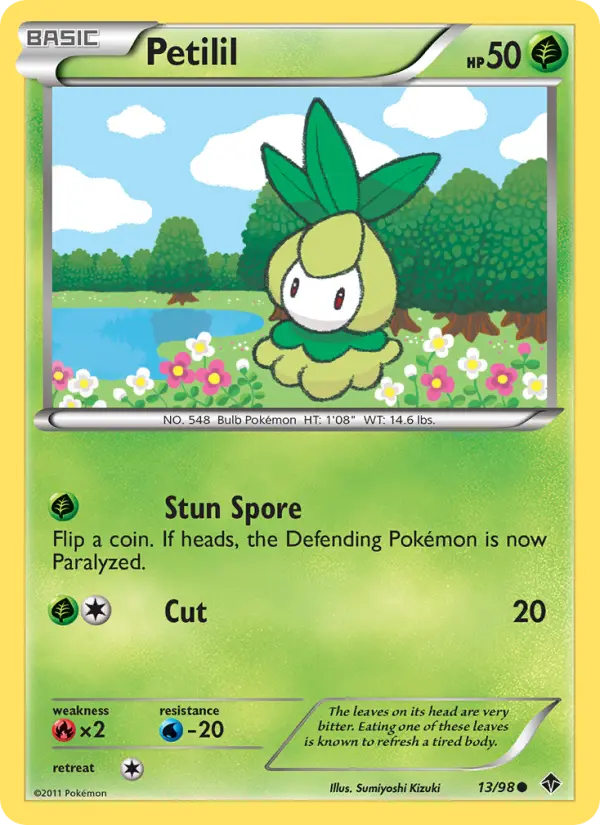 Petilil Common rarity Emerging Powers Pokémon card price — $1.47