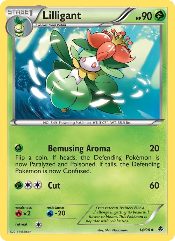 Lilligant Uncommon rarity Emerging Powers Pokémon card price — $0.90