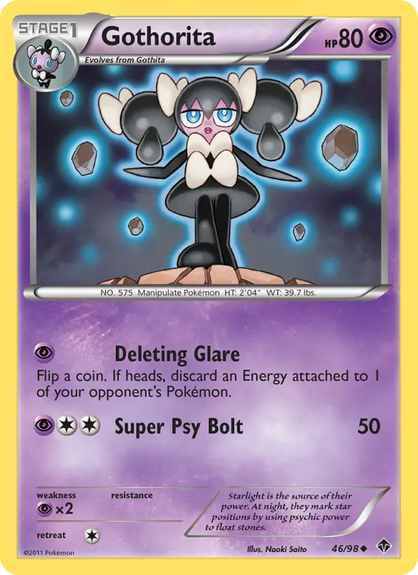 Gothorita Uncommon rarity Emerging Powers Pokémon card price — $1.12