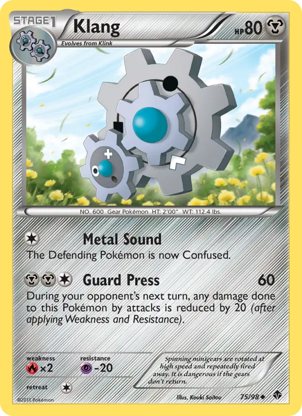 Klang Uncommon rarity Emerging Powers Pokémon card price — $0.67