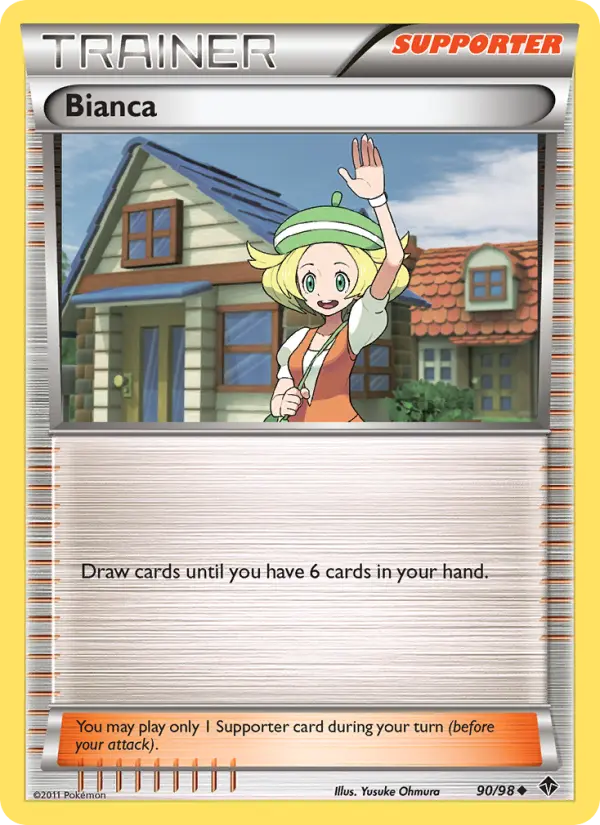 Bianca Uncommon rarity Emerging Powers Pokémon card price — $1.80