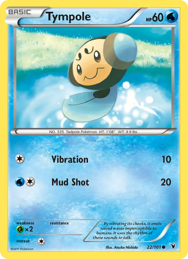 Tympole Common rarity Noble Victories Pokémon card price — $0.64