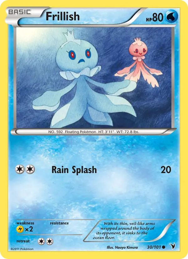 Frillish Common rarity Noble Victories Pokémon card price — $2.24