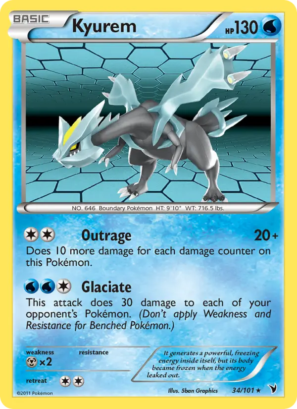 Kyurem Rare rarity Noble Victories Pokémon card price — $4.78