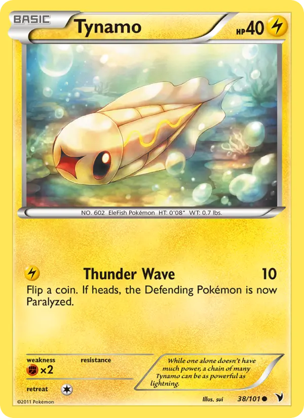 Tynamo Common rarity Noble Victories Pokémon card price — $6.16