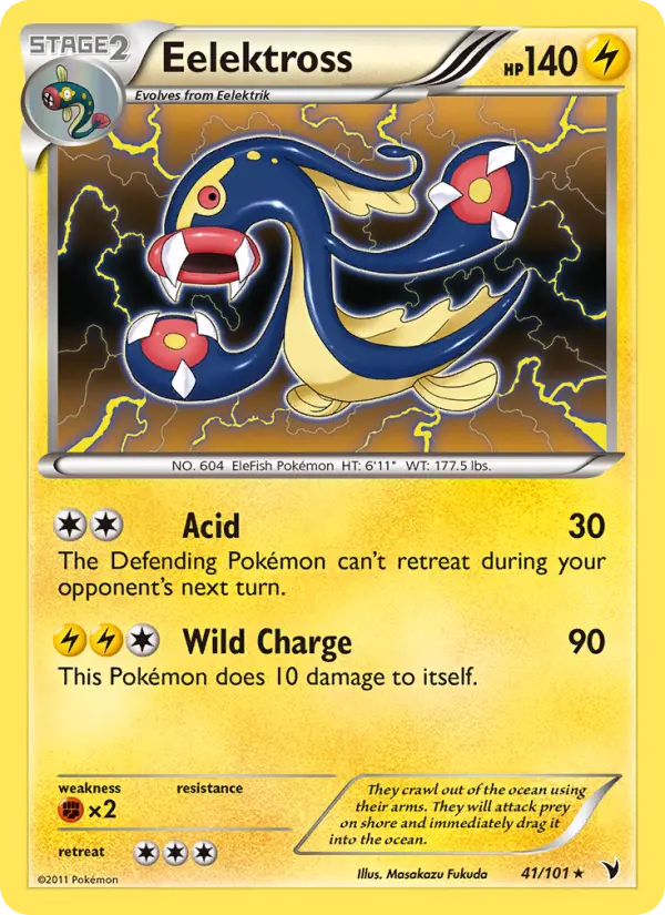 Eelektross Rare rarity Noble Victories Pokémon card price — $2.24