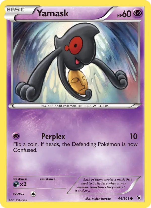 Yamask Common rarity Noble Victories Pokémon card price — $2.17