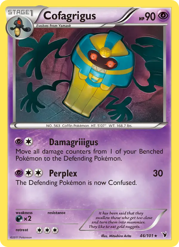 Cofagrigus Rare rarity Noble Victories Pokémon card price — $2.60