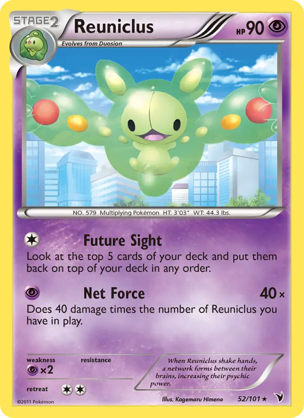 Reuniclus Rare rarity Noble Victories Pokémon card price — $1.57