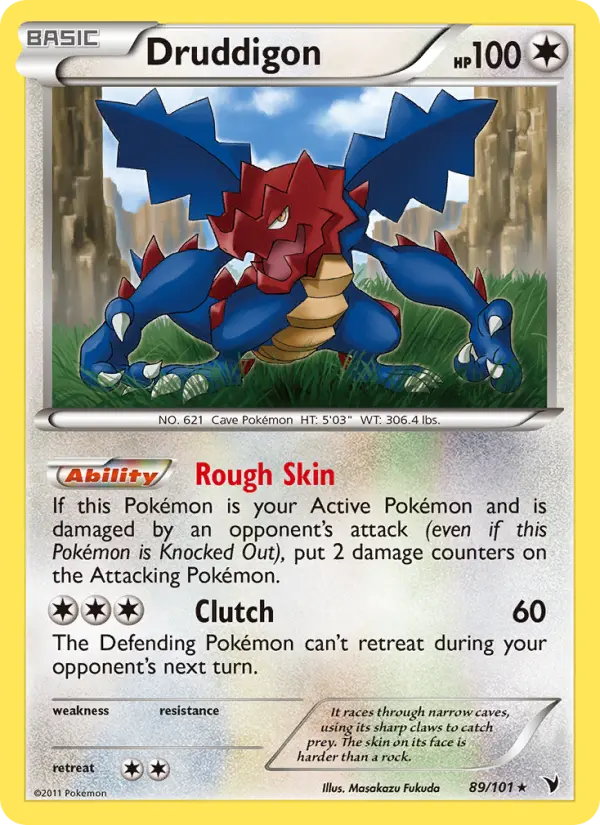 Druddigon Rare rarity Noble Victories Pokémon card price — $0.88