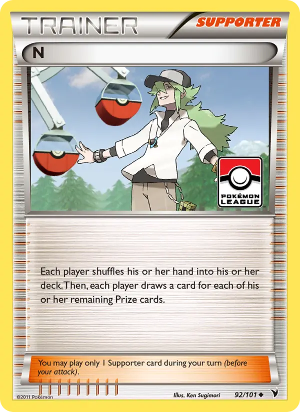 N Uncommon rarity Noble Victories Pokémon card price — $15.01