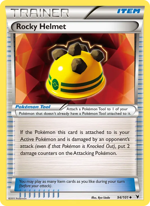 Rocky Helmet Uncommon rarity Noble Victories Pokémon card price — $0.45