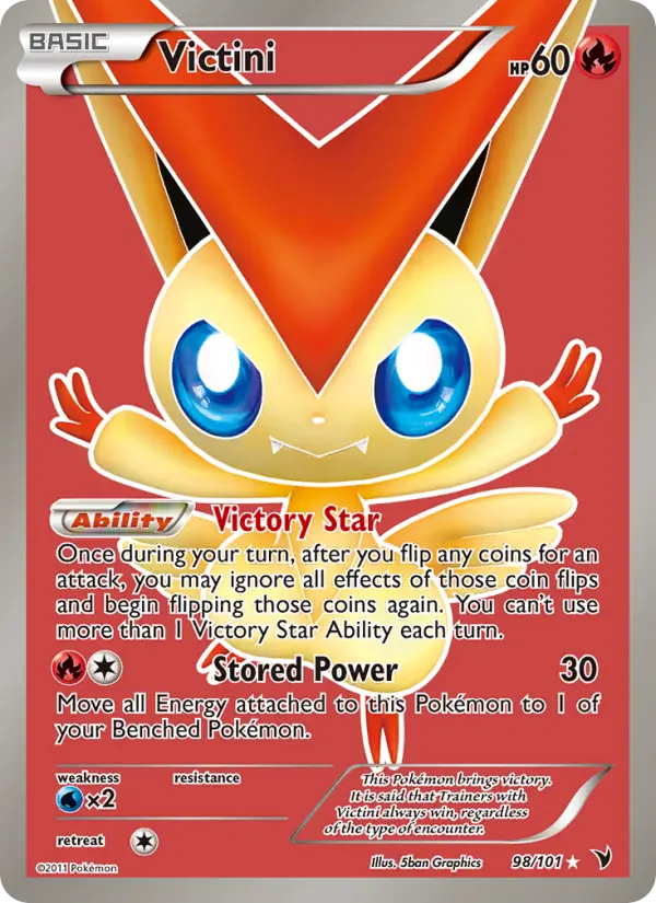 Victini Ultra Rare rarity Noble Victories Pokémon card price — $181.13