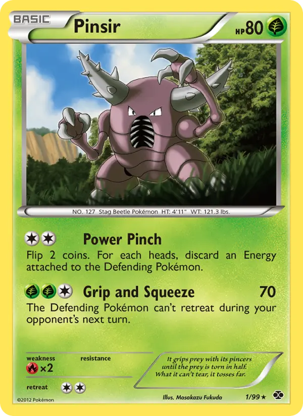 Pinsir Rare rarity Next Destinies Pokémon card price — $0.90