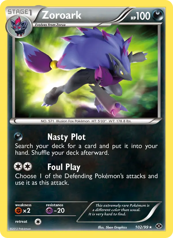 Zoroark Secret Rare rarity Next Destinies Pokémon card price — $166.38