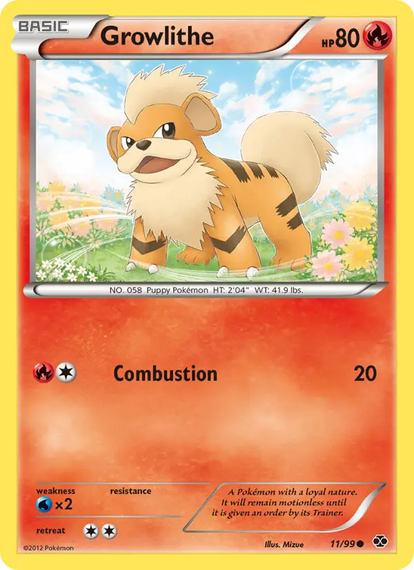 Growlithe Common rarity Next Destinies Pokémon card price — $7.82