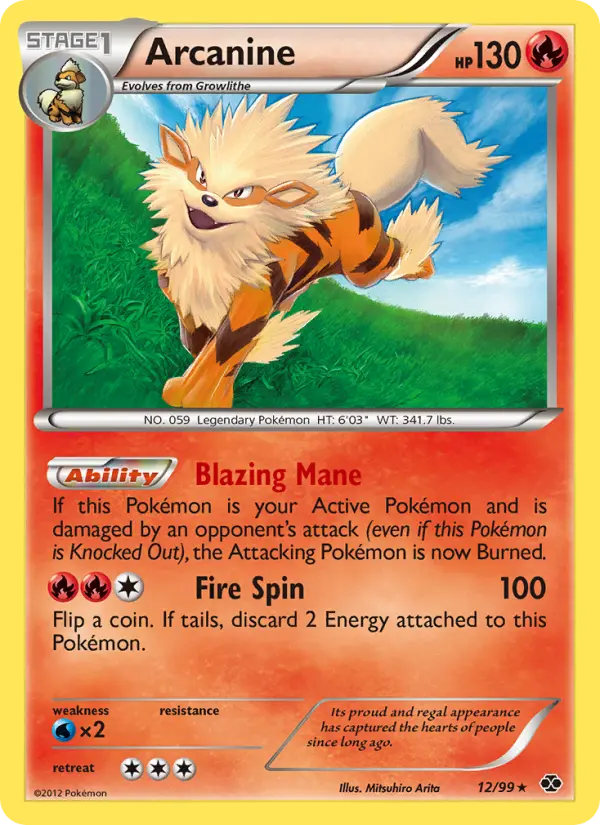 Arcanine Rare rarity Next Destinies Pokémon card price — $9.72
