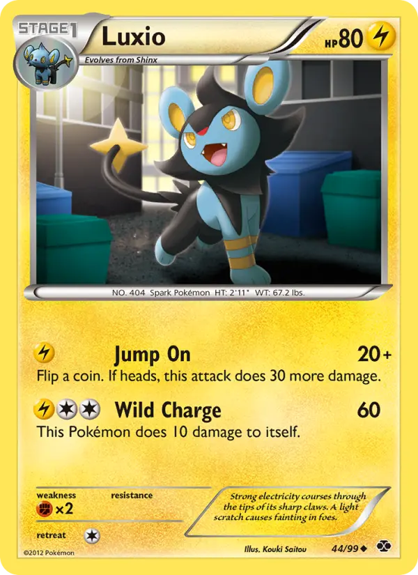 Luxio Uncommon rarity Next Destinies Pokémon card price — $0.63