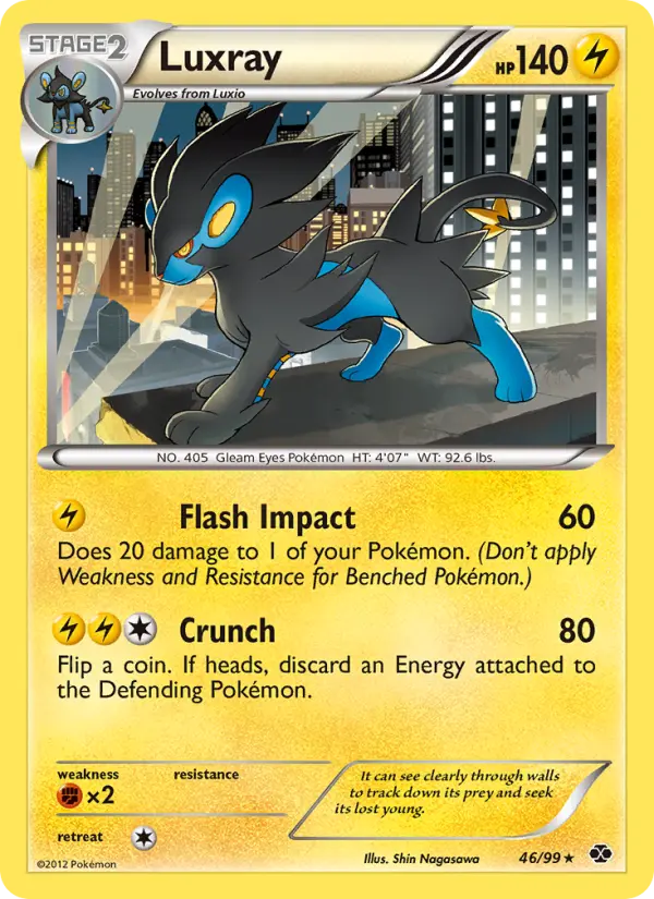 Luxray Rare rarity Next Destinies Pokémon card price — $3.23