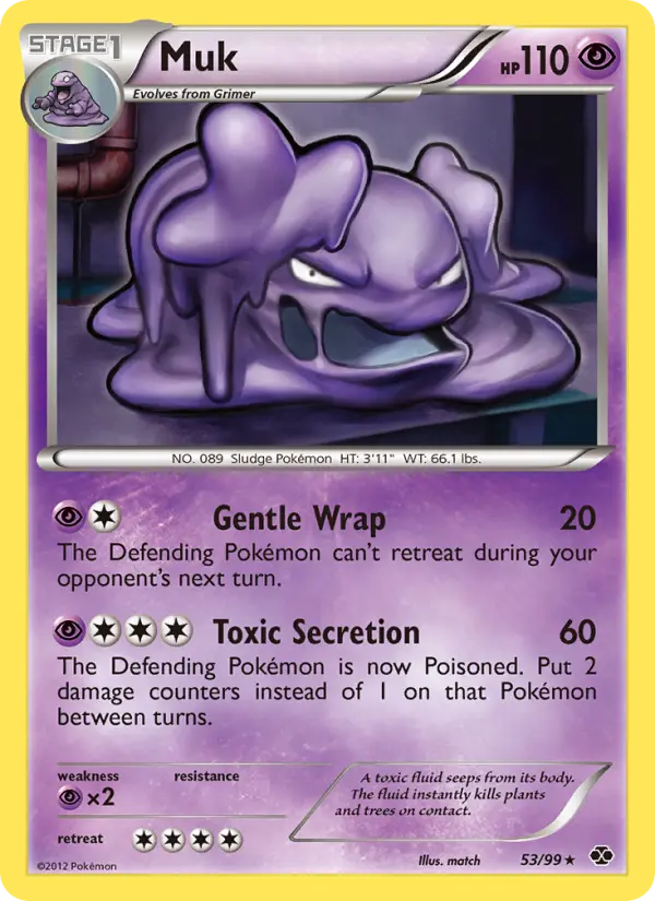 Muk Rare rarity Next Destinies Pokémon card price — $1.99