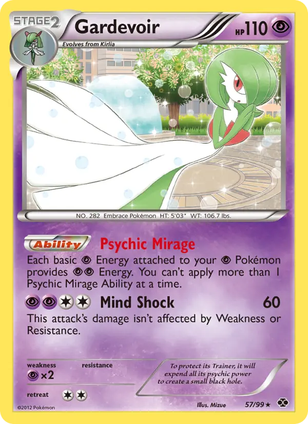 Gardevoir Rare rarity Next Destinies Pokémon card price — $14.25