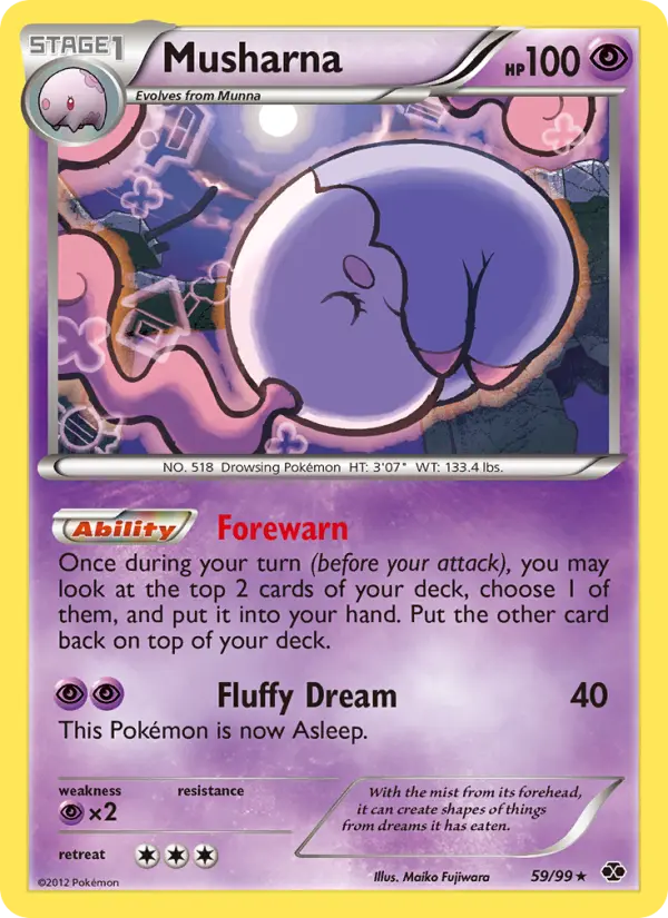 Musharna Rare rarity Next Destinies Pokémon card price — $4.86