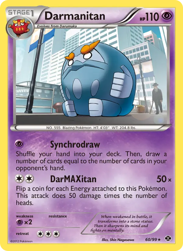 Darmanitan Rare rarity Next Destinies Pokémon card price — $10.22