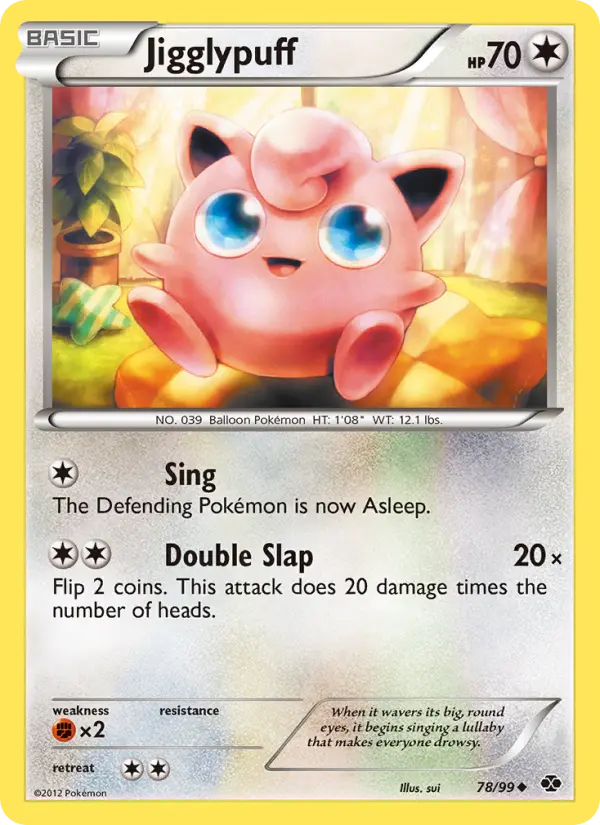 Jigglypuff Uncommon rarity Next Destinies Pokémon card price — $4.94