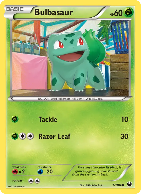 Bulbasaur Common rarity Dark Explorers Pokémon card price — $24.06