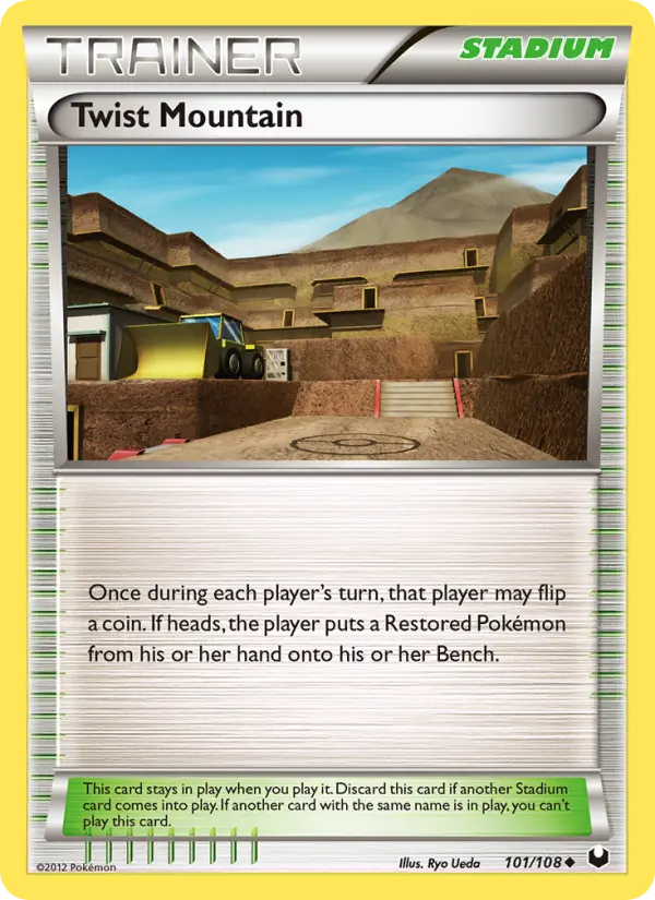 Twist Mountain Uncommon rarity Dark Explorers Pokémon card price — $0.62