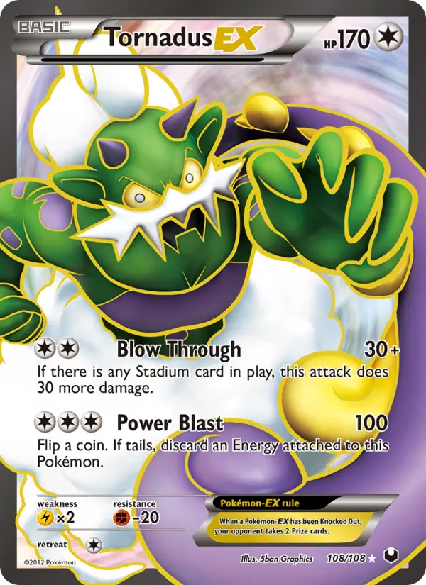 Tornadus-EX Ultra Rare rarity Dark Explorers Pokémon card price