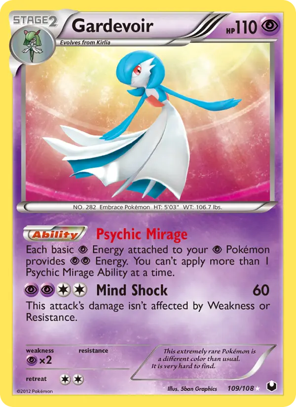 Gardevoir Secret Rare rarity Dark Explorers Pokémon card price — $693.66