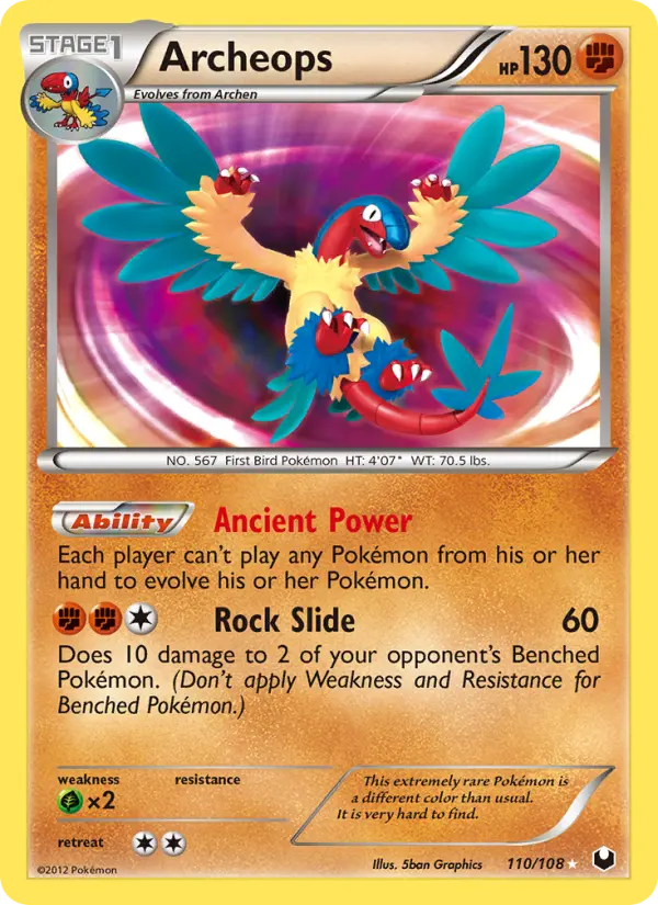 Archeops Secret Rare rarity Dark Explorers Pokémon card price — $106.49