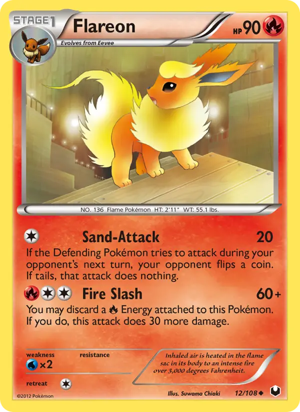 Flareon Uncommon rarity Dark Explorers Pokémon card price — $17.72