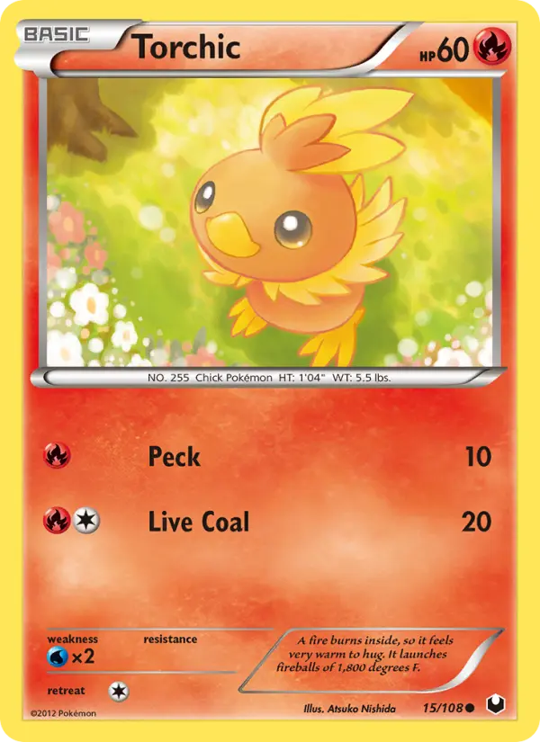 Torchic Common rarity Dark Explorers Pokémon card price — $5.40