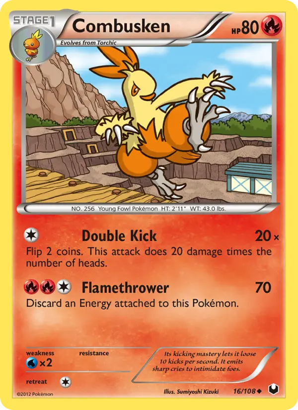 Combusken Uncommon rarity Dark Explorers Pokémon card price — $2.16