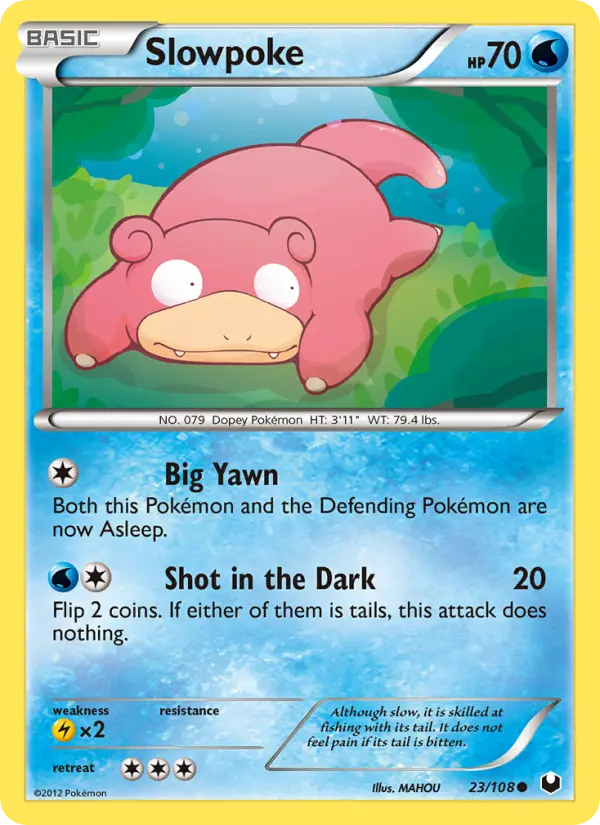 Slowpoke Common rarity Dark Explorers Pokémon card price — $28.15