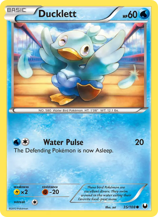 Ducklett Common rarity Dark Explorers Pokémon card price — $0.95