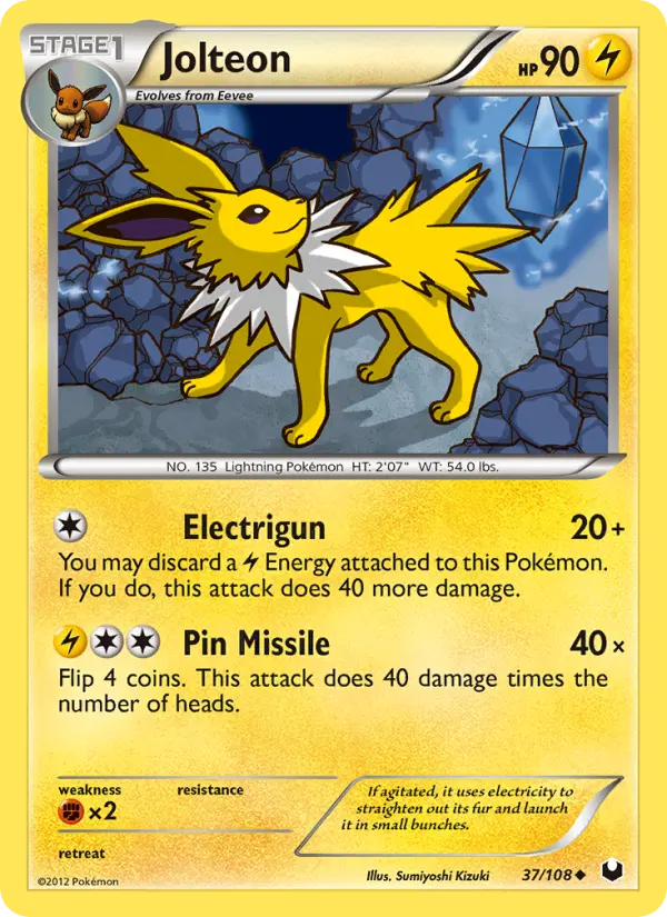 Jolteon Uncommon rarity Dark Explorers Pokémon card price — $22.11