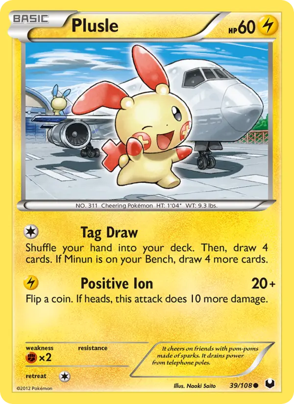 Plusle Common rarity Dark Explorers Pokémon card price — $32.47